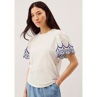 Monsoon Bree Broderie Jersey Tshi