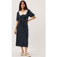Monsoon Stella Spot Jersey Dress