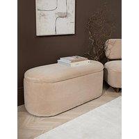 The Very Collection Joy Faux Fur Ottoman - Fsc Certified