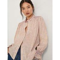 Monsoon Maeve Stripe Shirt - Brown