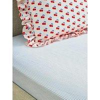 Copenhagen Home Pyjama Stripe Fitted Sheet Blue