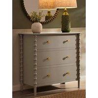 Dusk Bonnie Bobbin 3 Drawer Chest - Taupe