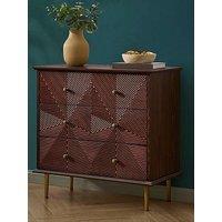 Dusk Georgie 3 Drawer Chest - Mahogony