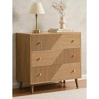 Dusk Dora 3 Drawer Chest - Light Wood