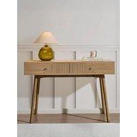 Dusk Dora Dressing Table Console - Light Wood