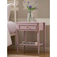 Dusk Posy Bobbin 1 Drawer Nightstand - Violet Ice