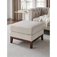 Dusk Chesterfield Pouffe - Stone