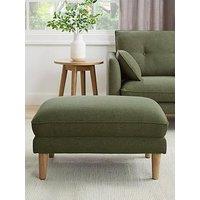 Dusk Shoreditch Pouffe - Woven Green