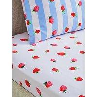 Copenhagen Home Sweet Strawberries Fitted Sheet