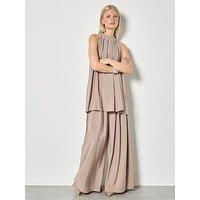 Apricot Pleat Detail Super Wide Trouser