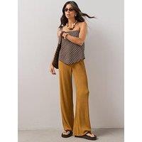 The Very Collection Bead Detail Textured Wide Leg Co-Ord Trousers