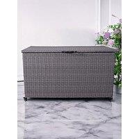 Royalcraft Charcoal Cushion Storage Box - Rattan, Medium, 645L