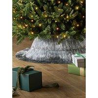 The Very Collection Tinsel Layered Christmas & Tree Skirt - Silver