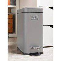 Black & Decker B+D 5L Slimline Soft Close Pedal Bin Grey