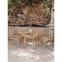 Royalcraft Roma Bistro Set With Stacking Chairs