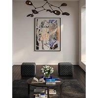 Lpd Home Colline Small Black Pouffe