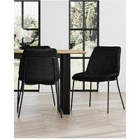 Lpd Home Set Of 2 Carlo Black Dining Chairs
