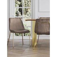 Lpd Home Set Of 2 Carlo Taupe Dining Chairs