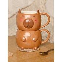 Hestia The Feel Good Club Capybara Mug Stack