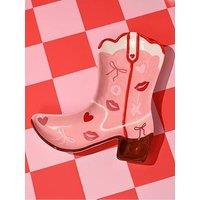 Hestia The Feel Good Club Cowgirl Boot Shaped Plate