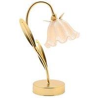 Hestia Floral 2 Stem Led Table Lamp - Gold