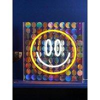 Hestia Signography Neon Collection Wall Or Mantel Sign - Smiley