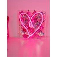 Hestia Signography Neon Collection Wall Or Mantel Sign - Heart