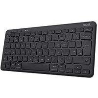 Trust Lyra Compact Multi-Device Wireless Keyboard For Pc/ Laptop - Uk Layout, Black