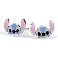 Disney Stitch Sterling Silver 925 Enamel Fill Stud Earrings