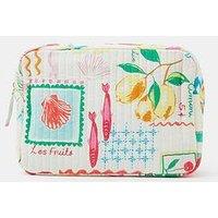 Accessorize Summer Print Quilted Makeup Bag