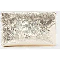 Accessorize Metallic Envelope Crossbody Bag