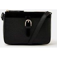 Accessorize Buckle Leather Crossbody Bag