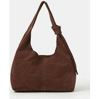 Accessorize Slouchy Knot Leather Shoulder Bag