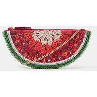 Accessorize Beaded Watermelon Crossbody Bag