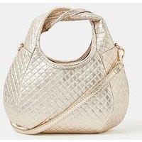 Accessorize Woven Metallic Bag