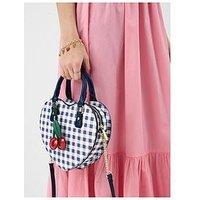 Accessorize Gingham Heart Crossbody Bag