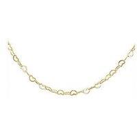 The Love Collection 9Ct Yellow Gold Mini Open Heart Chain 41Cm/16'