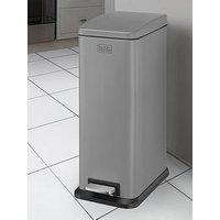 Black & Decker B+D 20L Slimline Soft Close Pedal Bin Grey