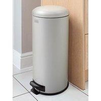 Black & Decker B+D 30L Dome Lid Pedal Bin - Grey