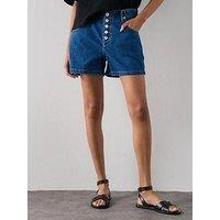 Allsaints Tay Denim Short - Blue