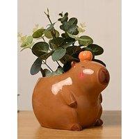 Hestia The Feel Good Club Capybara Plant Pot - Medium