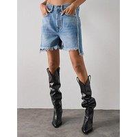 Allsaints Frankie Stud Short - Blue