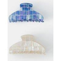 Accessorize 2-Pack Tile Resin Claw Clips