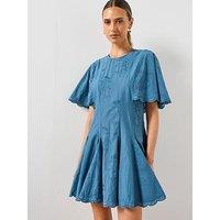 Allsaints Corla Slim Fit Mini Dress - Captain Blue