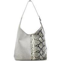 Moda In Pelle Large Two Tone Tote