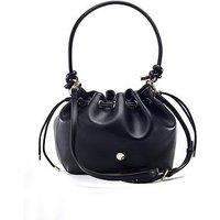 Moda In Pelle Ruched Eyelet Detail Knot Bag