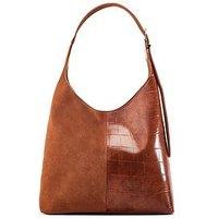 Moda In Pelle Large Two Tone Tote