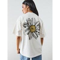Allsaints Petal Etta Print Tee - White