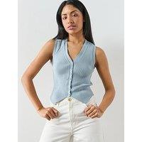 Allsaints Cruz Waistcoat - Blue