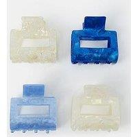 Accessorize 4-Pack Resin Square Claw Clips